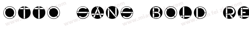 OTTO Sans Bold Regular字体转换